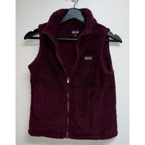 Patagonia Los Gatos High Pile Vest Girls Size L 12 Red Wine